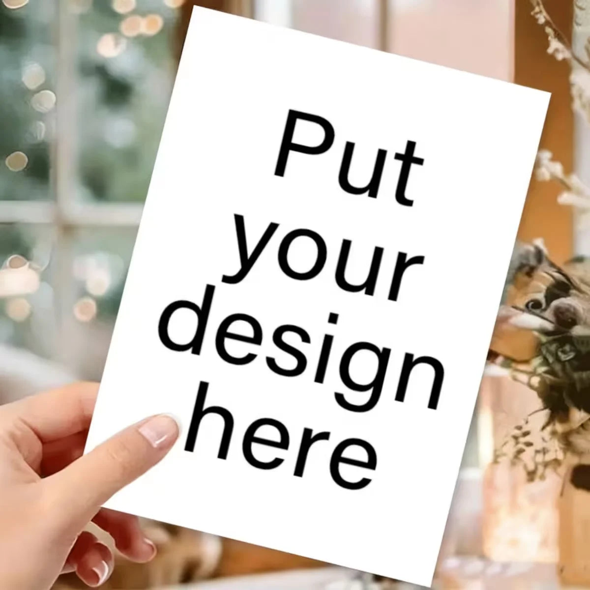 One custom, personalized greeting card—perfect for occasions such as graduation ceremonies, invitations, thank-you notes, and mo